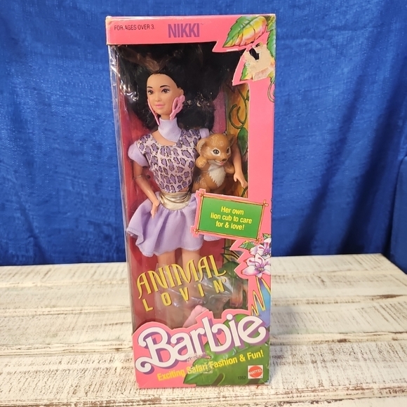 Nikki Animal Lovin’ Barbie in box vintage Mattel 1988 PreOwned Unopened Box‎ - Picture 1 of 12